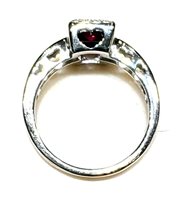 Anello Sommer Donna Classici in Oro bianco Rubino 0.52 Ct RUB CT 0.52 DIA CT 0.12 G/VS - RUB CT 0.52 DIA CT 0.12 G/VS